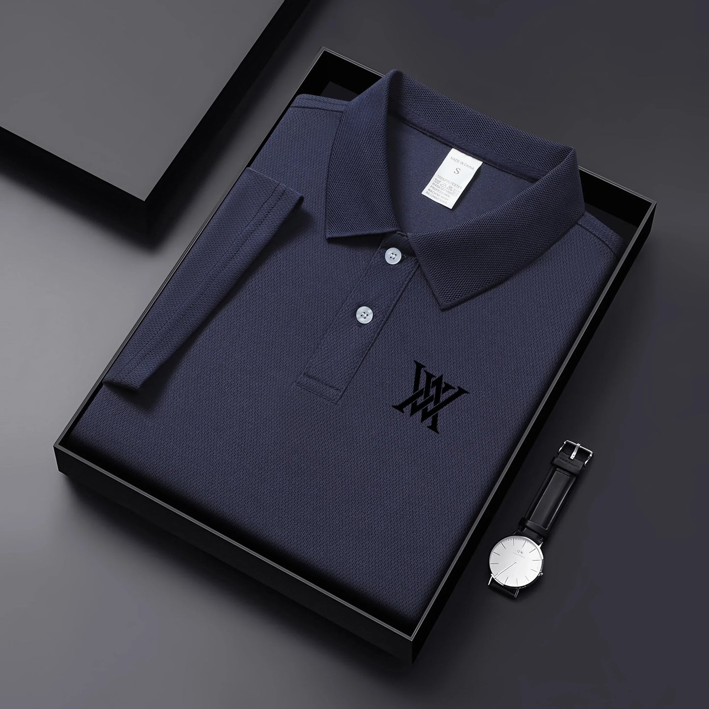 Men's Golf Shirt Golf Collar Casual Collar Short Sleeve Basic Modern Solid Color Spring/Summer Regular Fit