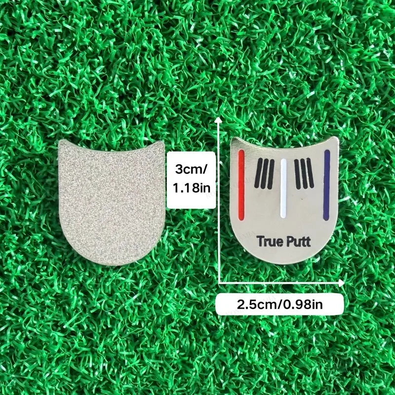 Golf Ball Marker Cap Clip Putting Alignment Aiming Tool Practical Hat Accessory for Enhanced Golf Performance Gift