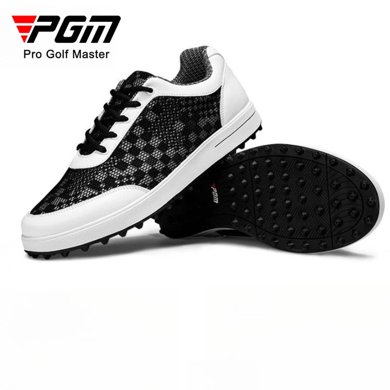 PGM Golf Men's Shoes Summer Mesh Breathable Lightweight Fashion Casual Sneakers XZ079