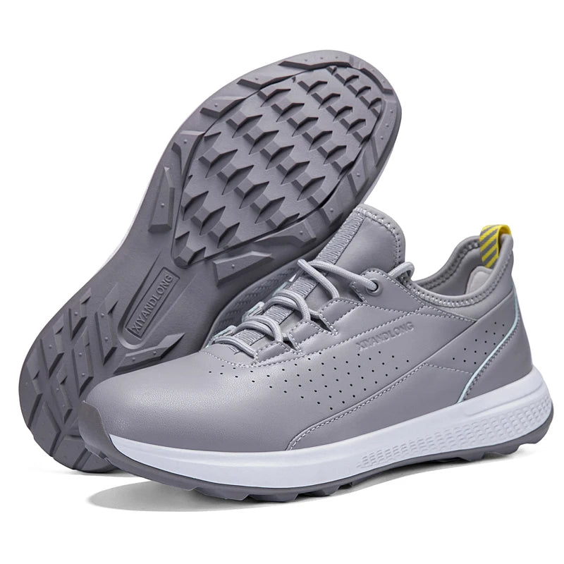 Men's Waterproof Golf Shoes Casual Sports Shoes Outdoor Golf Training Shoes Men's Walking Shoes Large Size Sports Shoes