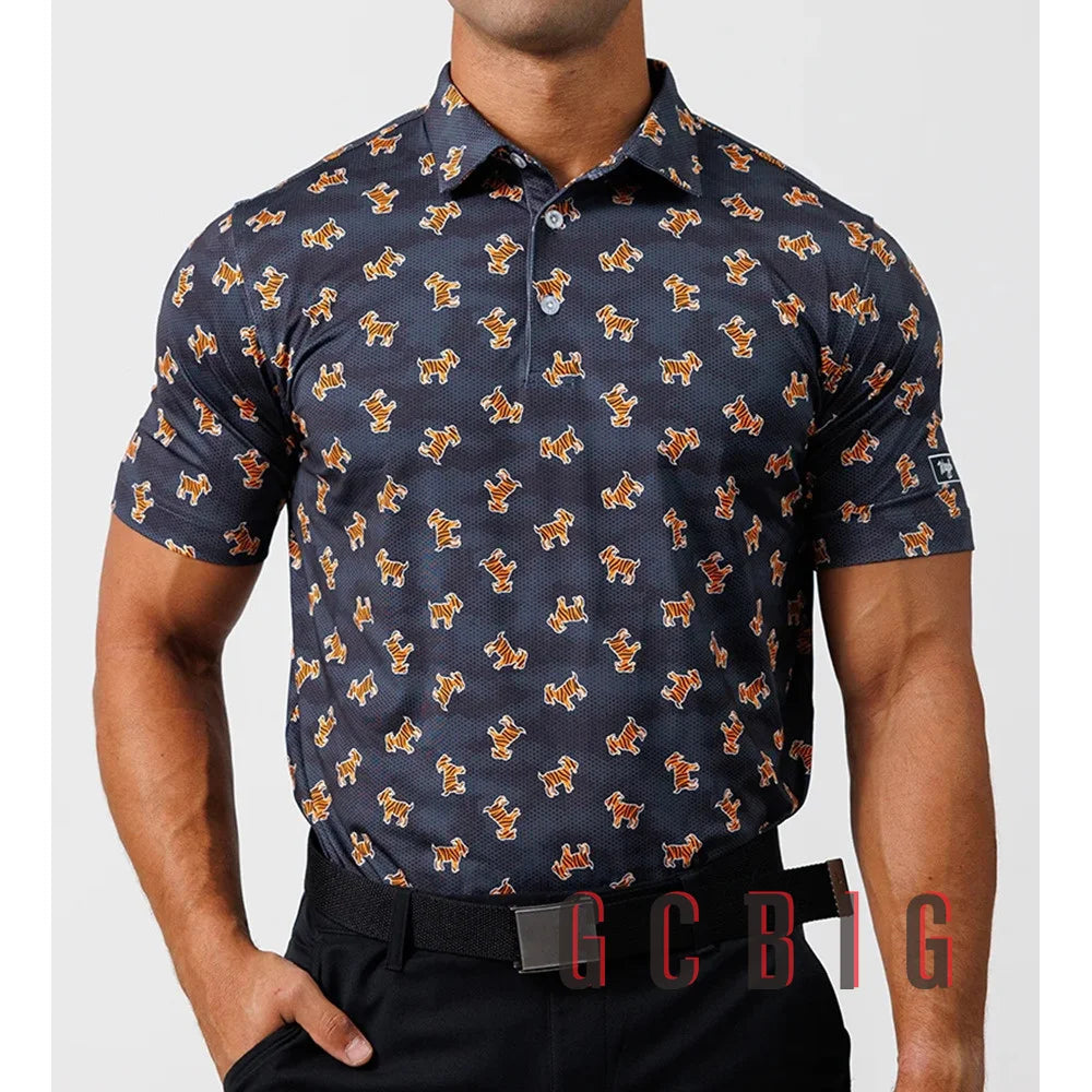 New Mens Golf Polo Shirt Mens Casual 100% Polyester Polo Shirt Men Quick Dry F1 Racing Polo Shirt For Men Plus Size Golf shirt