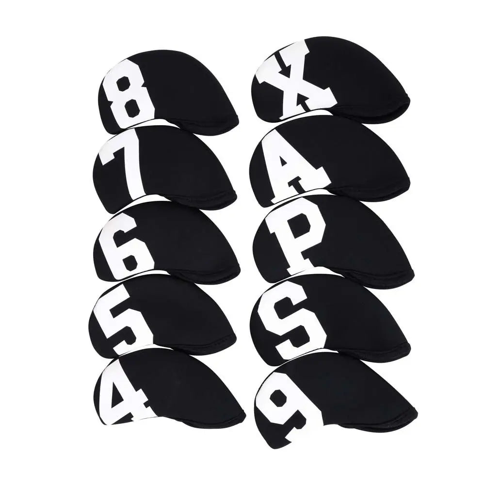 Accessories With Number Design Iron Wedge Protector Golf Iron Headcover Golf Head Cover Golf Iron Covers Set Protector Case