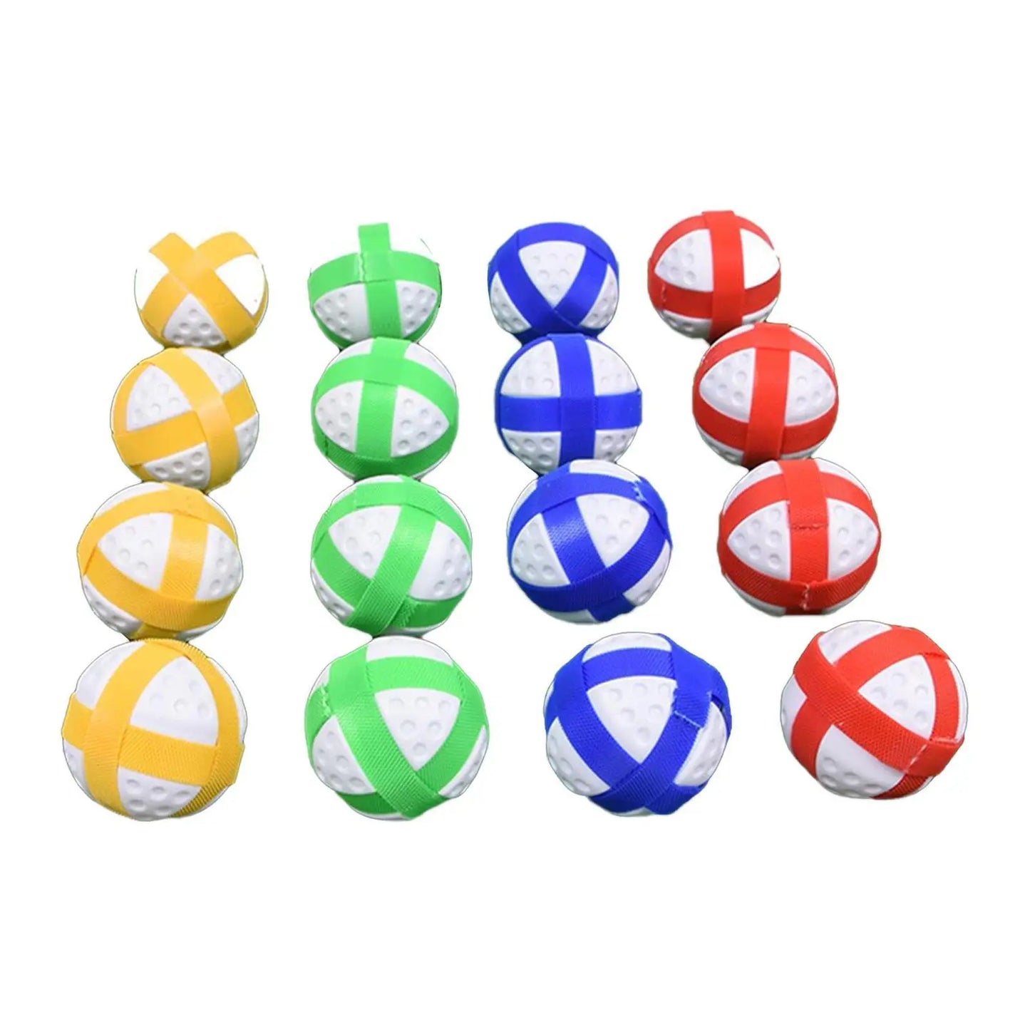 16x Golf Sticky Balls,Sport Balls Toy for Adults Teens,Portable,Indoor Outdoor Hook and Loop Balls Game Accessories