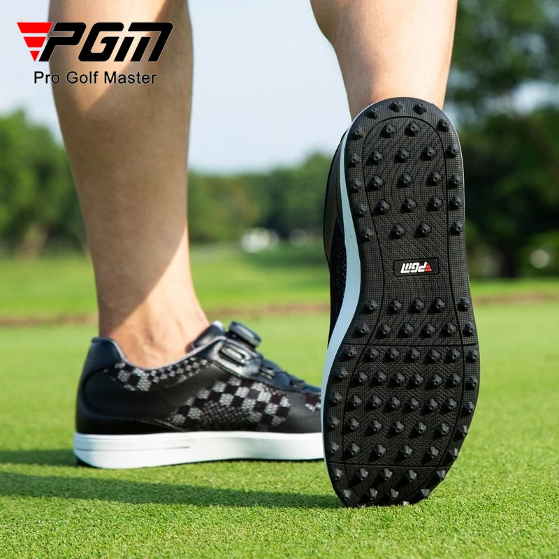 PGM Golf Men's Shoes Summer Mesh Breathable Lightweight Fashion Casual Sneakers XZ079