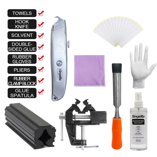 Golf Tools Golf Accessories Replace Club Grip Indoor Outdoor Fast Lightweight Simple Tools Essential Training Supplies Gift Set