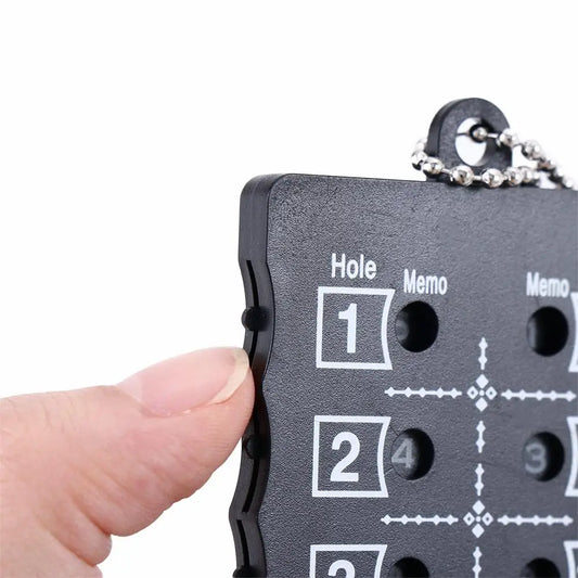 Golf Accessories with Key Chain Training Aids 18 Hole Stroke Putt Golf Shot Count Score Counter Stroke Score Card Score Counter