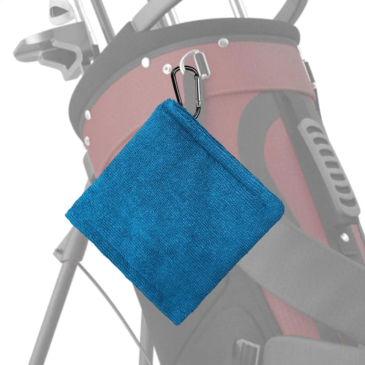 Golf Towel  Golf Ball Cleaning Towel with Carabiner Clip Training Aid Golf Accessories Wiping Cloth for Outdoor Sport  Cleaning