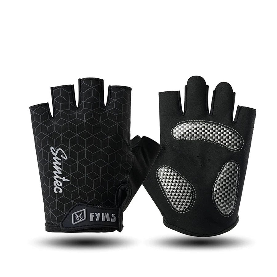 Fitness gloves for men and women, outdoor gym, dumbbell equipment training, half finger wrist protection, breathable gloves, ant