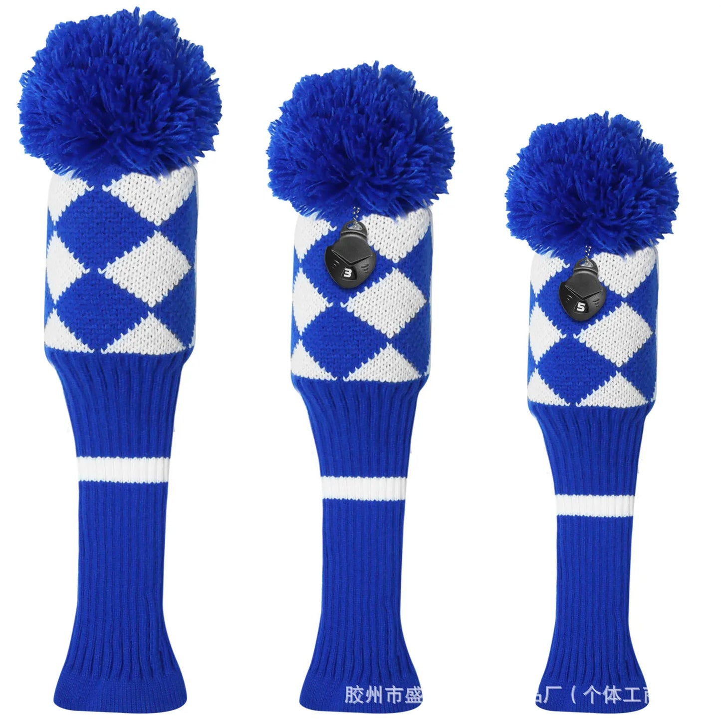 Golf Club HeadCovers ,Knitted Wool Wood Covers, 135 Wood Cover Set, Golf Accessories