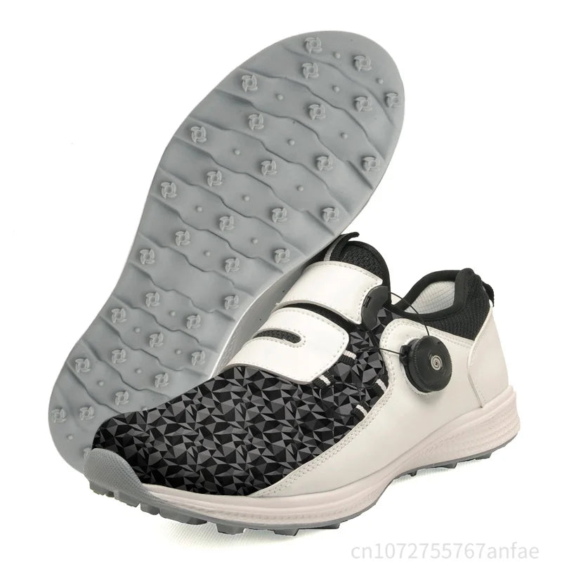 Men's Golf Shoes Summer Mesh Rotating Buckle Lightweight Breathable Women Sports Shoes