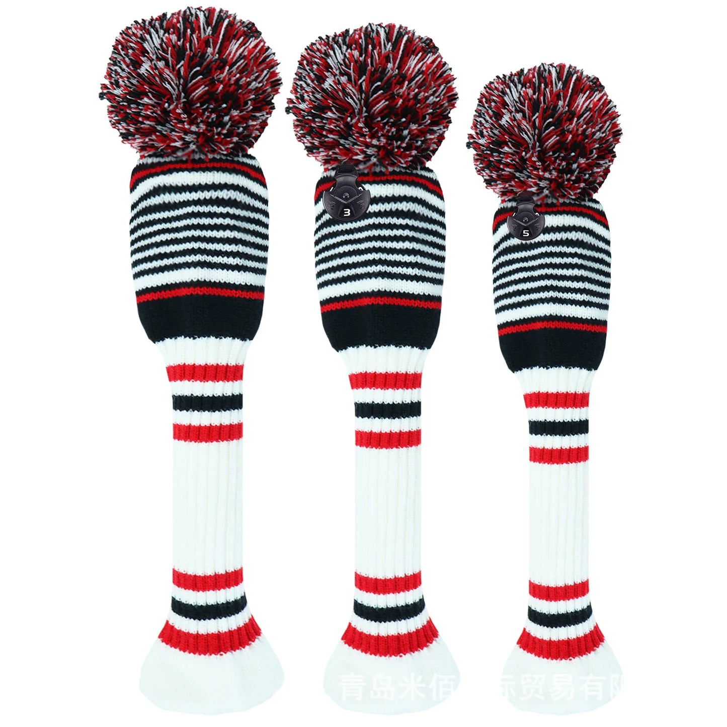 Golf Club HeadCovers ,Knitted Wool Wood Covers, 135 Wood Cover Set, Golf Accessories