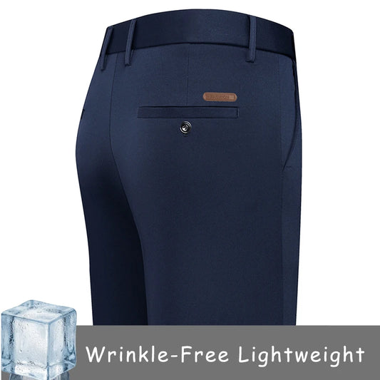 Mens Golf Pants Lightweight Breathable Casual Business Pants for Men Straight-Fit Stretch Chino Pant