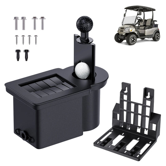 Golf Cart Accessories Golf Club & Balls Washer Cleaner & bracket for Club Car Precedent/Tempo/Onword