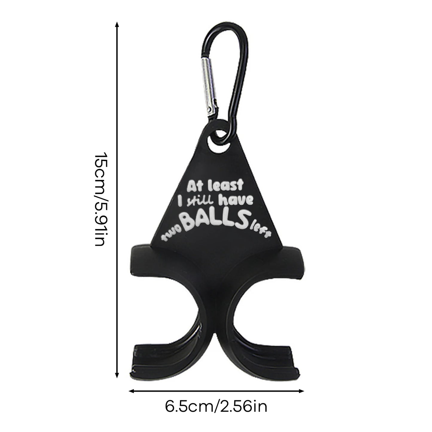 Funny Golf Ball Holder Golf Accessories Black 3D Printed Golf Tee Holder Sports Gift for Golfers Men 1pcs