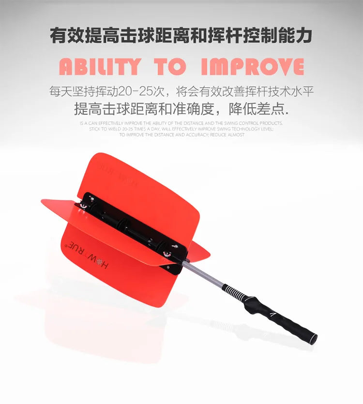 Golf Training Aids Golf Pinwheel Swing Trainer Fan Power Speed Practice Training Grip Aid Removable Golf Accessories