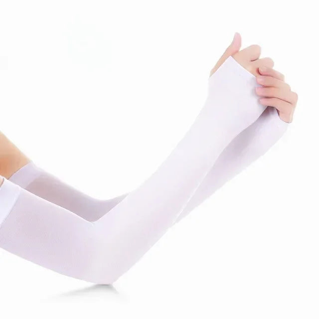 Unisex Arm Sleeve Safety Sleeve Sun UV Protection Sleeves Arm Cover Cooling Warmer Running Golf Cycling Long Arm Sleeve