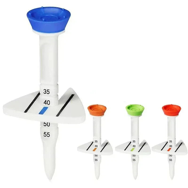 4 Pcs 33-55mm Adjustable-height Golf Tee Training Accessories