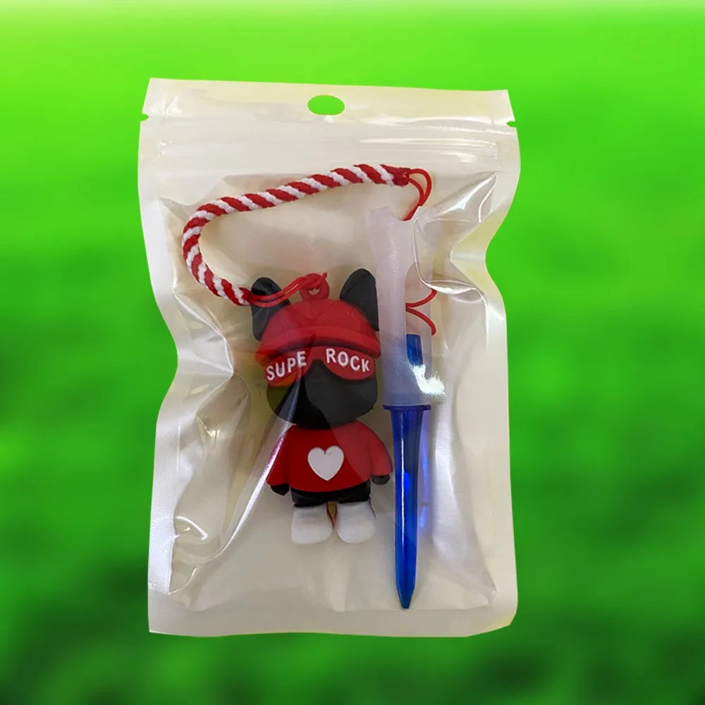 High Quality Portable Golf Tee Golf Accessories Bear Pendant Golf Ball Holder Silicone Golf Ball Tees