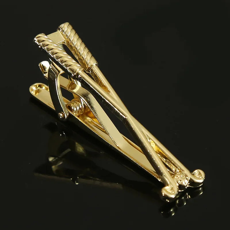 Sports Tie Clip Men's Unique Personality Formal Attire Golf Baseball Styling Wedding Fashion Versatile Accessories Fun Gifts