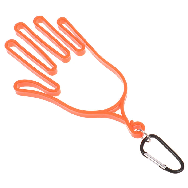 1Pc Golf Gloves Holder With Carabiner Golf Gloves Stretcher Golfer Tool Gear Gloves Rack Hanger Golf Supplies Accessories