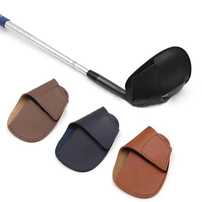 Golf Head Cover Universal PU Golf Club Iron Head Sleeve Golf Putter Protector Wedges Covers Easy To Use Golf Sport Accessories