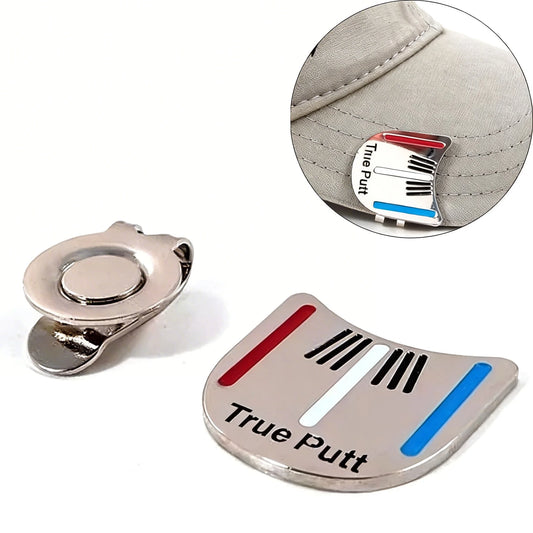 Golf Ball Marker Cap Clip Putting Alignment Aiming Tool Practical Hat Accessory for Enhanced Golf Performance Gift