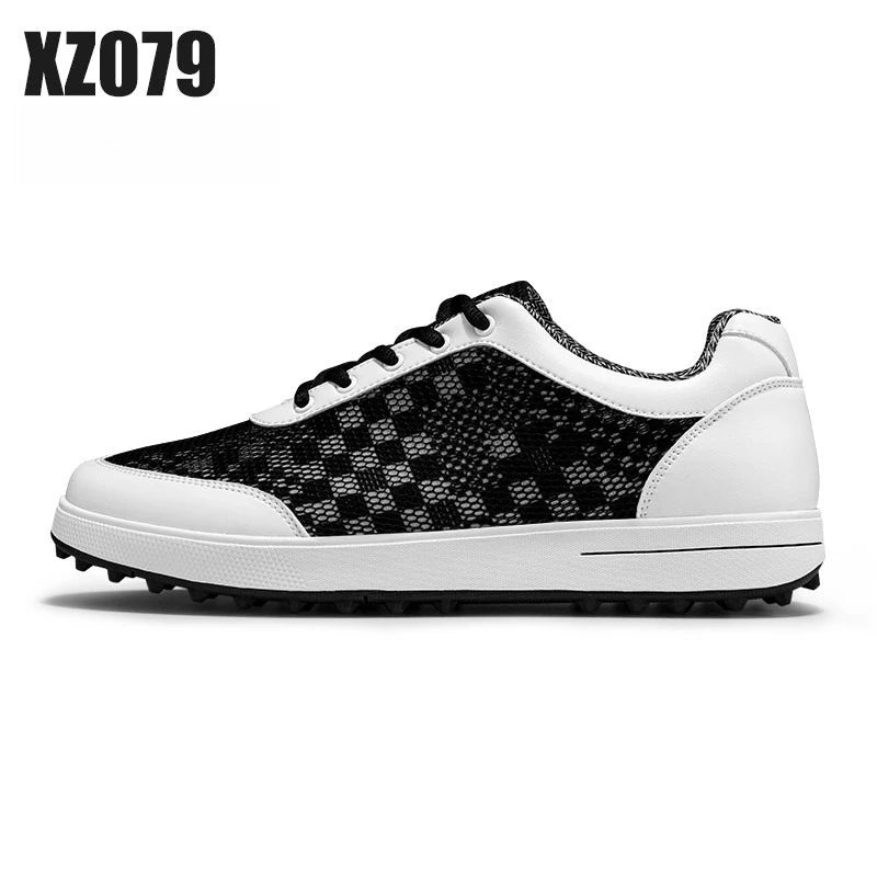 PGM Golf Men's Shoes Summer Mesh Breathable Lightweight Fashion Casual Sneakers XZ079