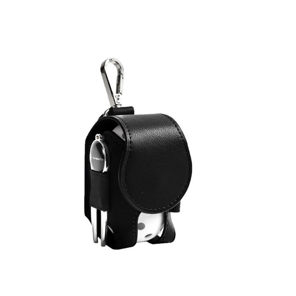 Golf Accessories Storage Bag Leather Pocket Golf Ball Container Golf Waist Holder Bag Golf Ball Storage Pouch Golf Ball Pouch