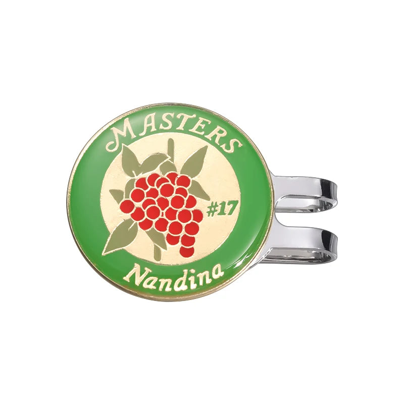 Golf Ball Marker With Golf Hat Clip Magnetic Funny Print Patterns Badges for Golf One Putt Eagle Tiger Cap Accessories Golf Gift
