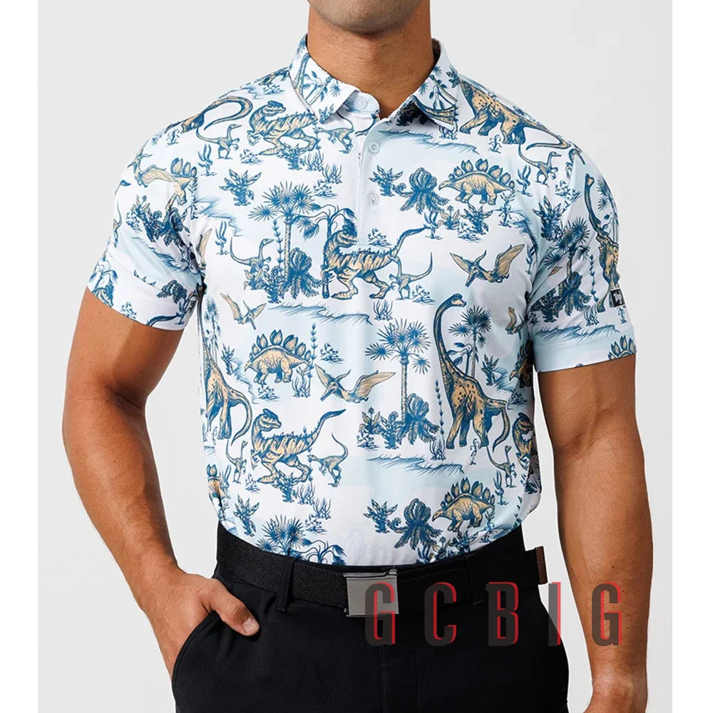 New Mens Golf Polo Shirt Mens Casual 100% Polyester Polo Shirt Men Quick Dry F1 Racing Polo Shirt For Men Plus Size Golf shirt