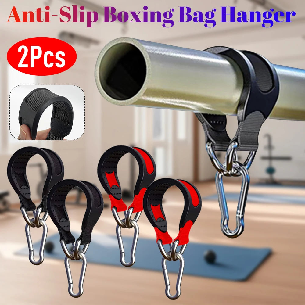 2PCS Boxing Bag Hanger Fitness Anti-Slip Safety Belt Punching Bag Straps Multi-Purpose Camping Swing Strap Gym Fitness Equipment