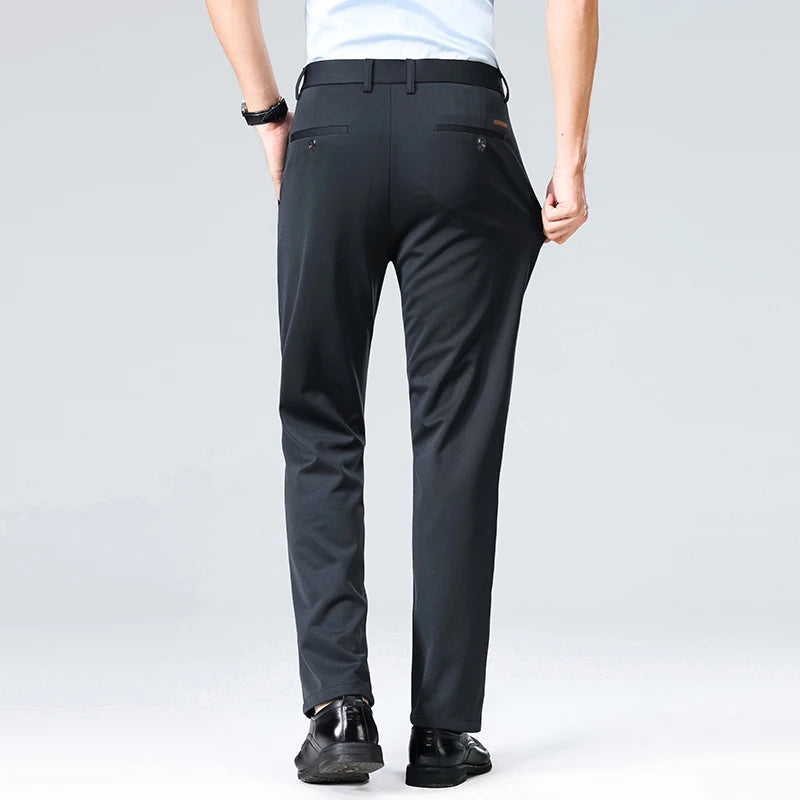 Mens Golf Pants Lightweight Breathable Casual Business Pants for Men Straight-Fit Stretch Chino Pant
