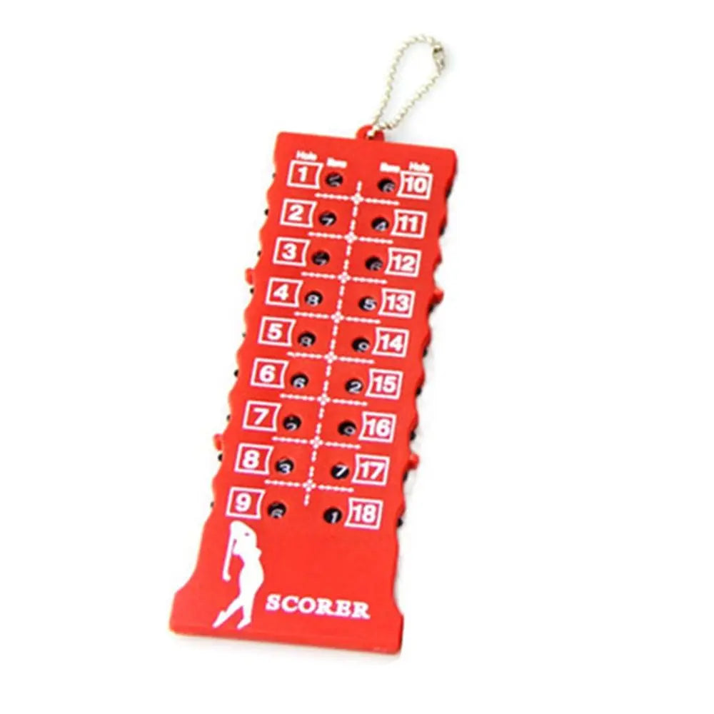 Golf Accessories with Key Chain Training Aids 18 Hole Stroke Putt Golf Shot Count Score Counter Stroke Score Card Score Counter