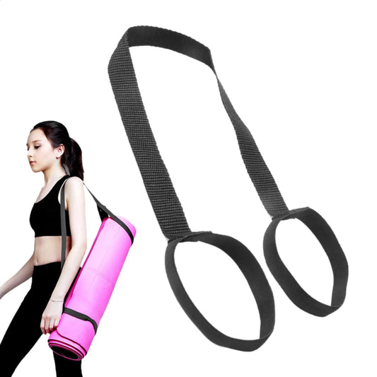 Portable Yoga Mat Belts Yoga Mat Shoulder Carrier Adjustable Yoga Straps Exercise Stretch Yoga Belts Fitness Gym Sports Rope