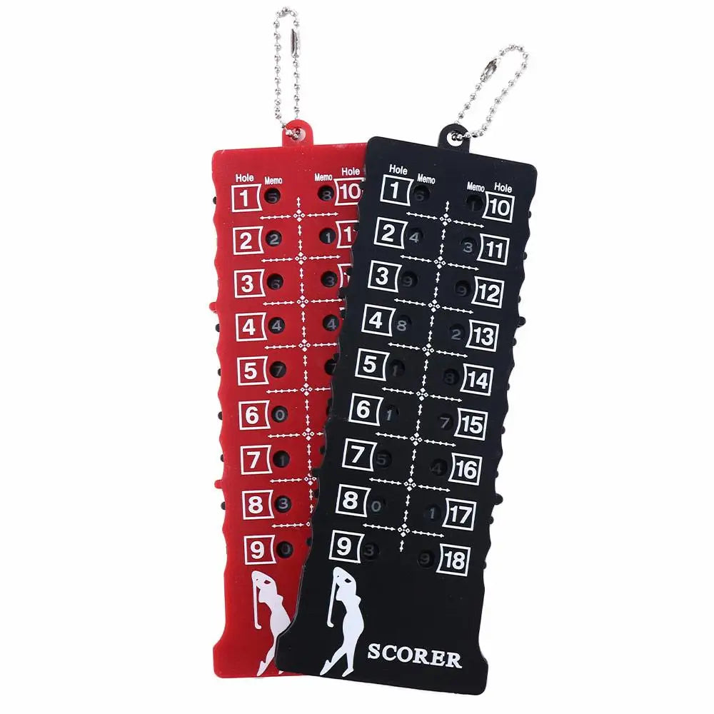 Golf Accessories with Key Chain Training Aids 18 Hole Stroke Putt Golf Shot Count Score Counter Stroke Score Card Score Counter
