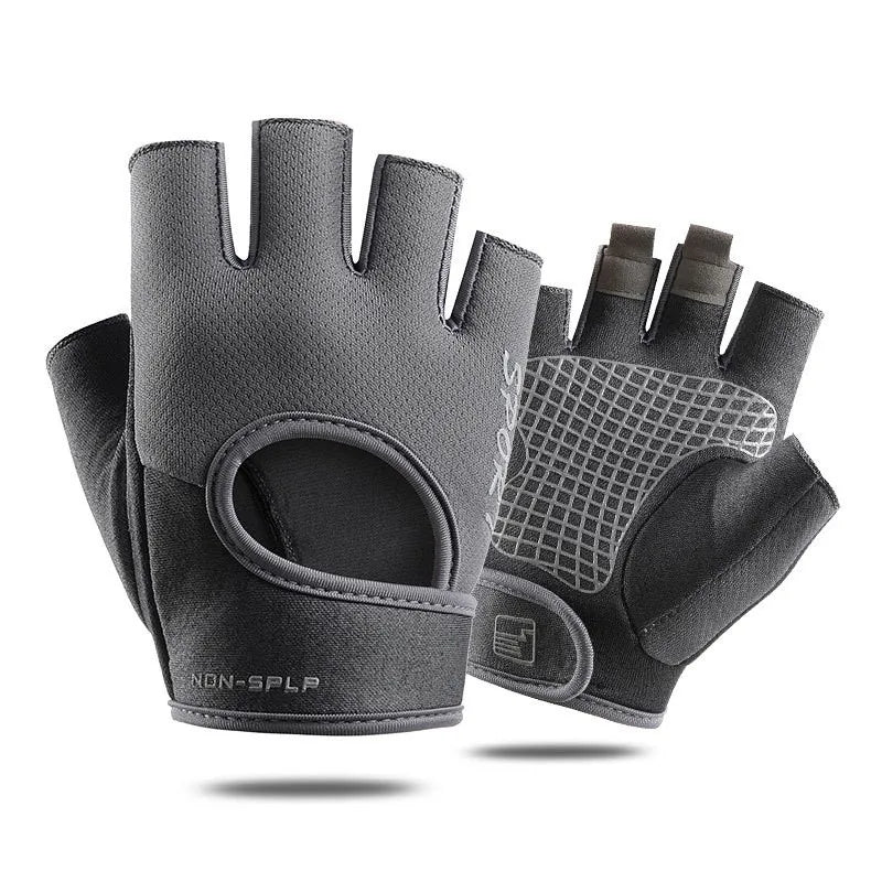 Fitness Sports Gloves Anti-Slip Shock-Absorbing Half Finger for Outdoor Durable Breathable Outdoor Sports Gloves