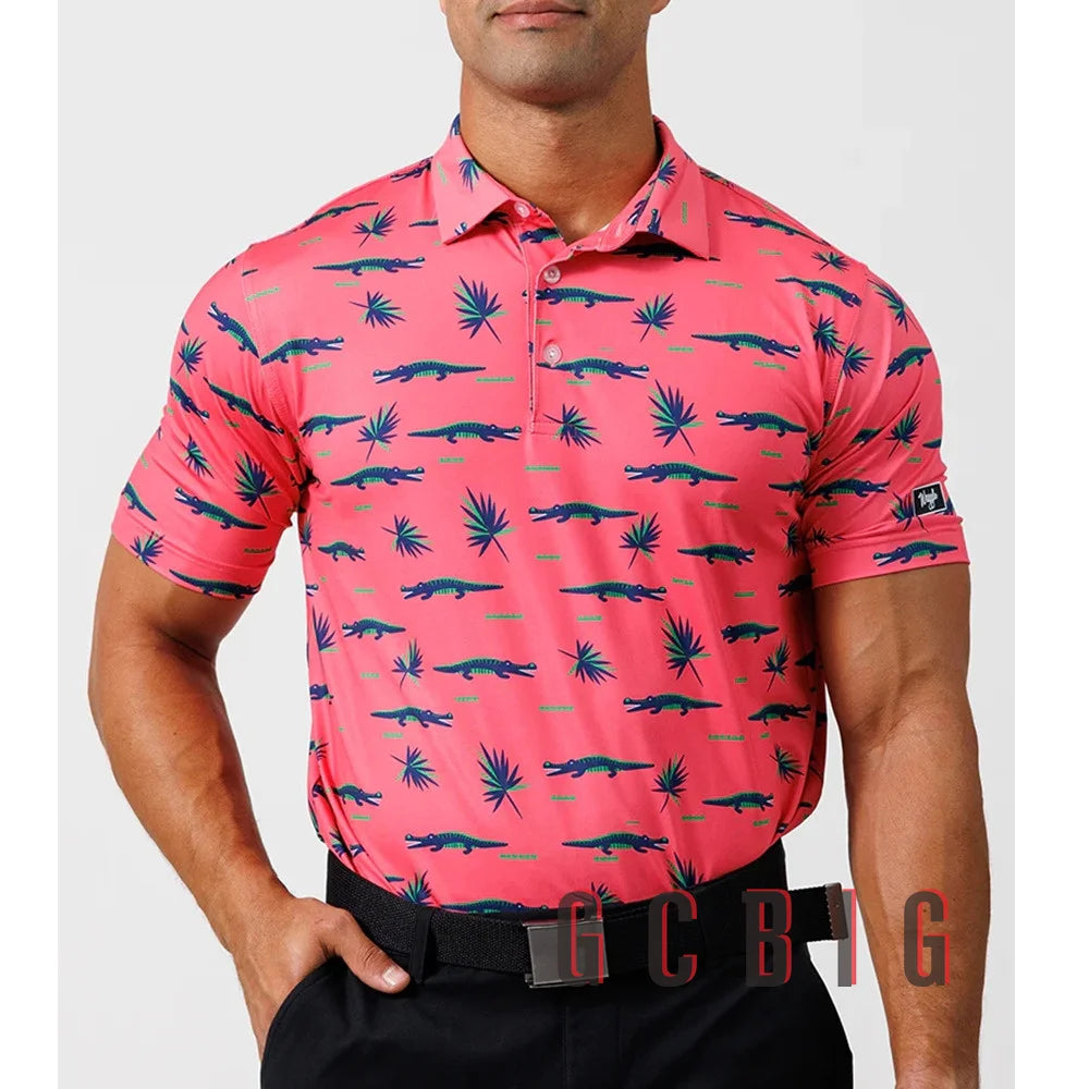 New Mens Golf Polo Shirt Mens Casual 100% Polyester Polo Shirt Men Quick Dry F1 Racing Polo Shirt For Men Plus Size Golf shirt