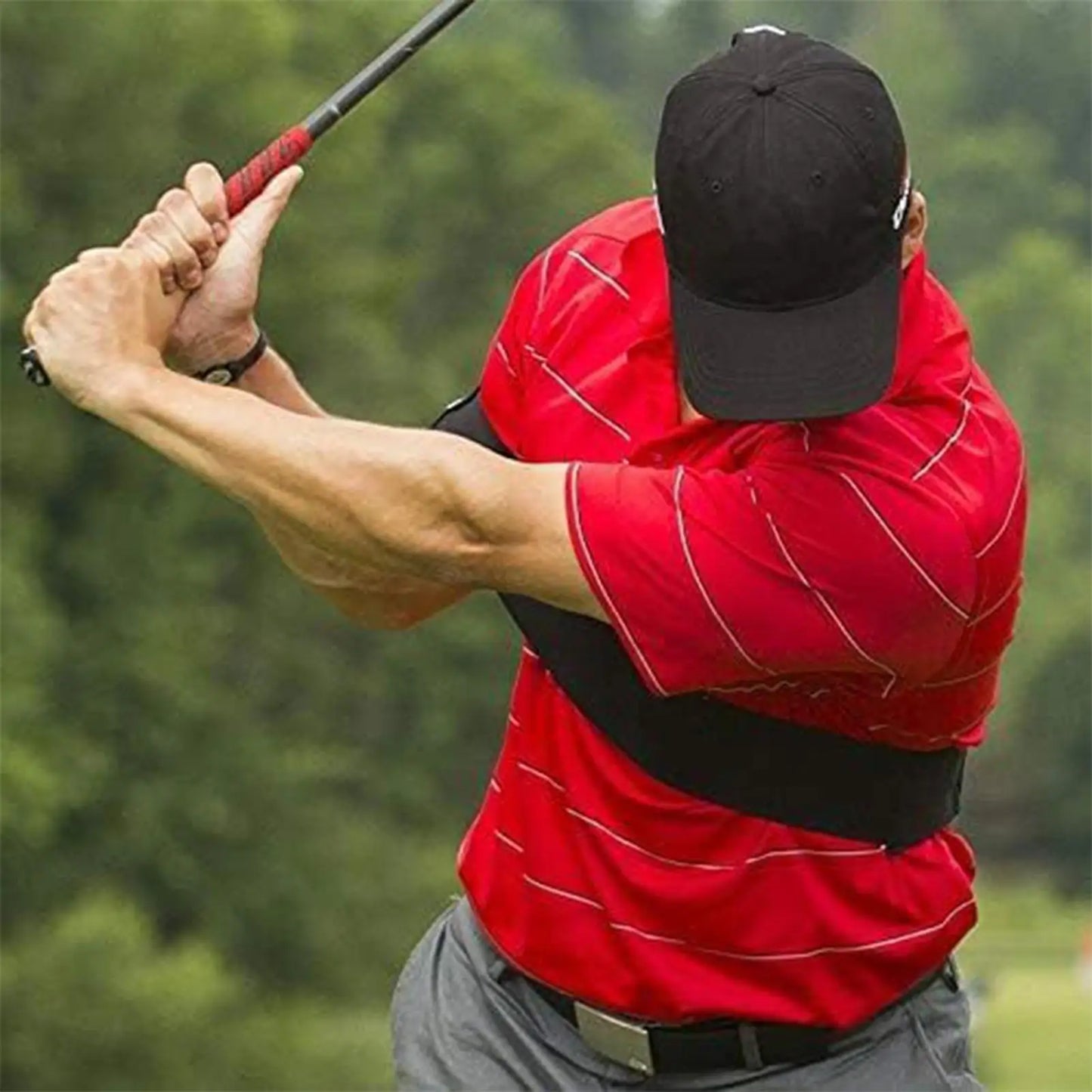 Golf Trainer Adjustable Nylon Elastic Accessories Golf Arm Band Training Aid for Beginners Golfers Boys Team Indoor Outdoor
