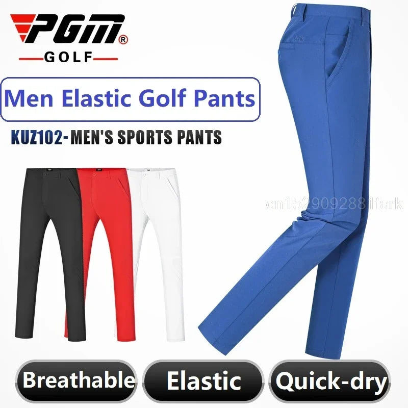 Pgm Summer Golf Men's Pants Elastic Casual Sports Pants Comfortable Quick Dry Male Trousers Mens Tennis Baseball Wear XXS-XXXL