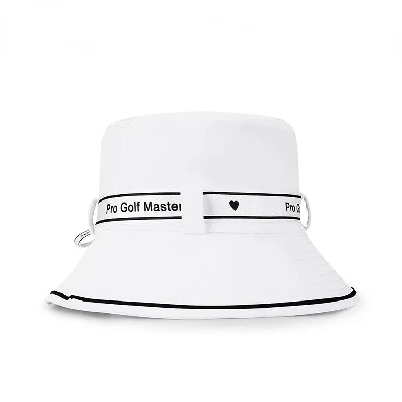 PGM Women's Golf Hat Bow Strap Fisherman Cap Sun-shading and Sunscreen Inner Sweat-absorbing Band Design MZ056