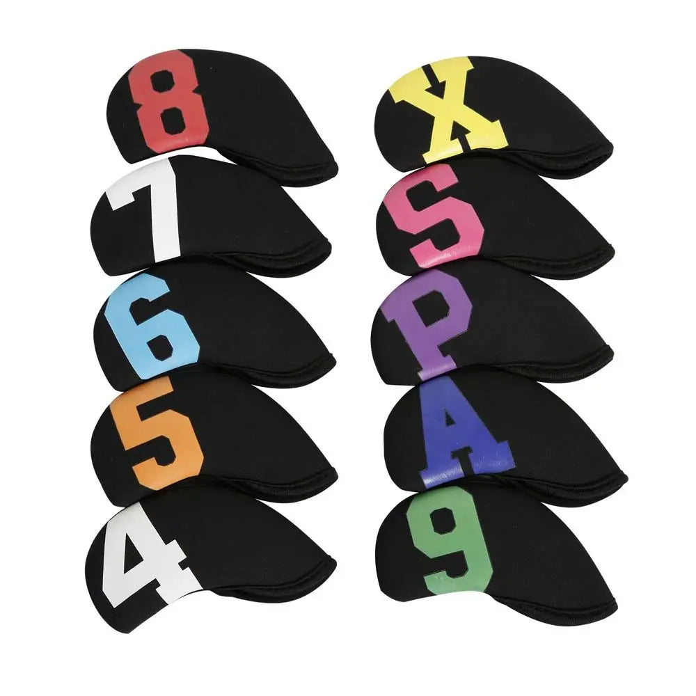 Accessories With Number Design Iron Wedge Protector Golf Iron Headcover Golf Head Cover Golf Iron Covers Set Protector Case
