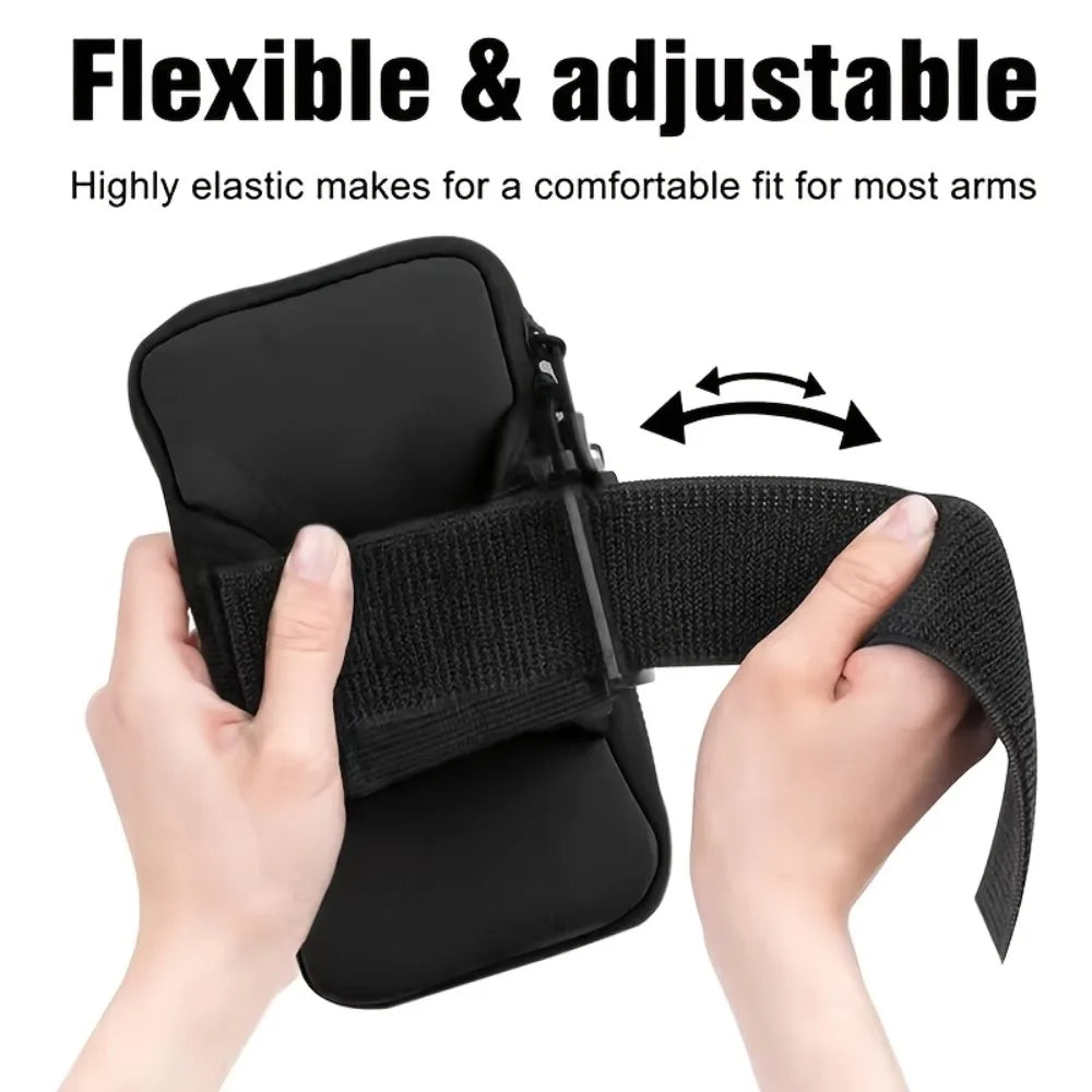 Outdoor Cycling Arm Bag, Portable Fitness Storage Pouch, Sports Phone Pouch, Running Arm Bag for Fitness Jogging and Hiking