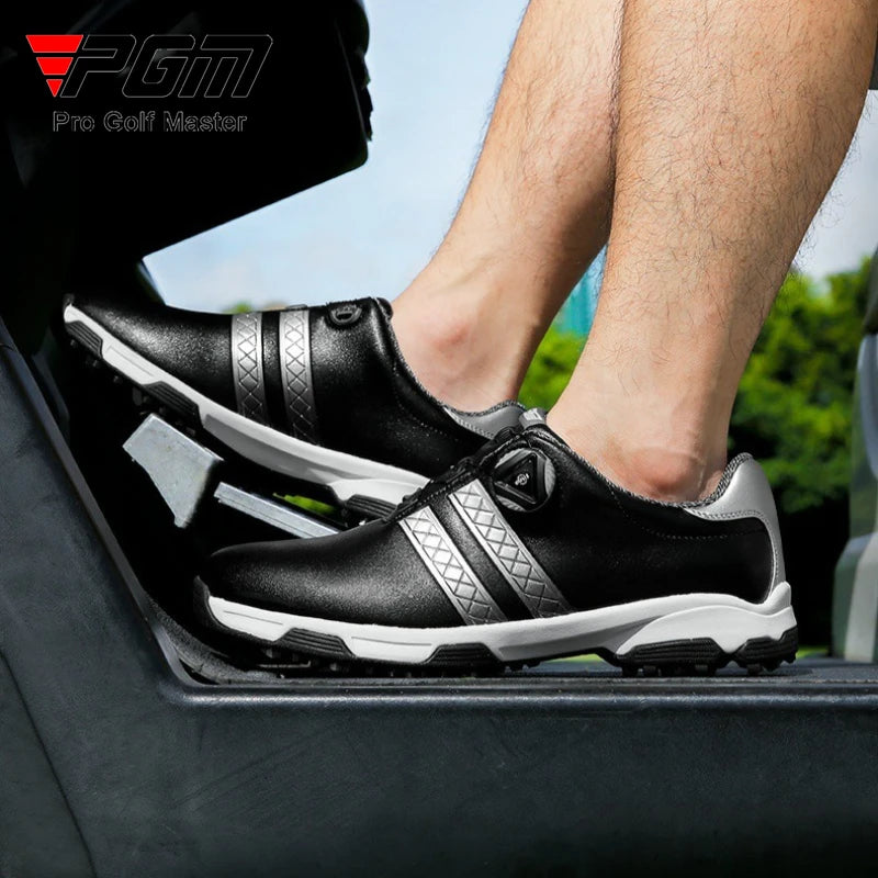 PGM Men Golf Sneakers Waterproof and Non Slip Spinning Lace Sports Shoes Manufacturer Direct Supply XZ160