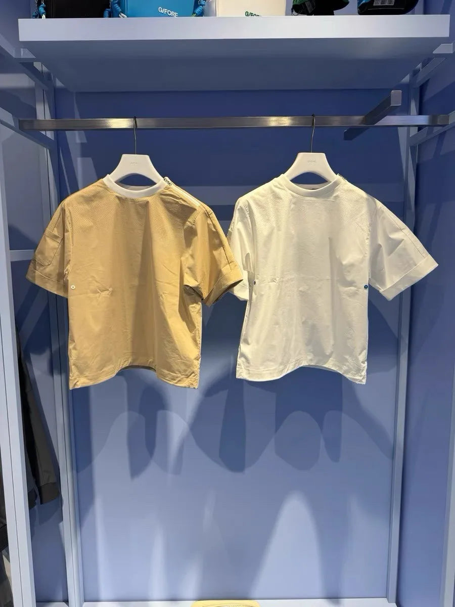 Women's Summer Golf Wear: Loose-Fit, Round-Neck, Short-Sleeve Shirt—Comfortable and Versatile for Casual Wear