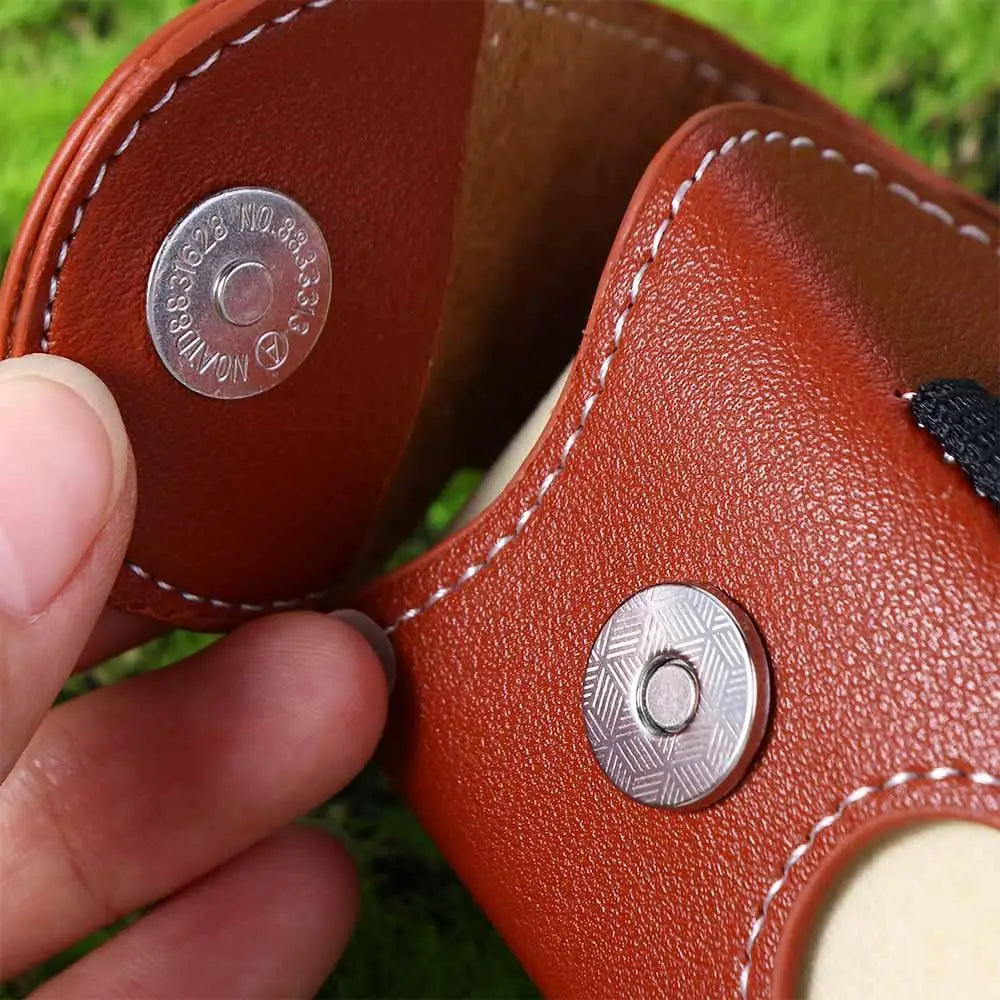 Golf Accessories Storage Bag Leather Pocket Golf Ball Container Golf Waist Holder Bag Golf Ball Storage Pouch Golf Ball Pouch