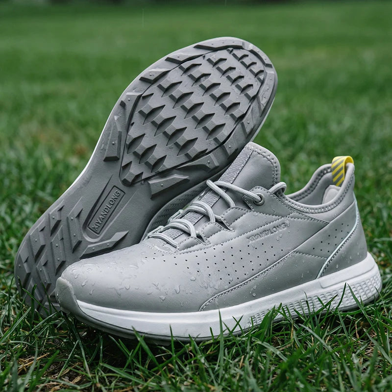 Men's Waterproof Golf Shoes Casual Sports Shoes Outdoor Golf Training Shoes Men's Walking Shoes Large Size Sports Shoes