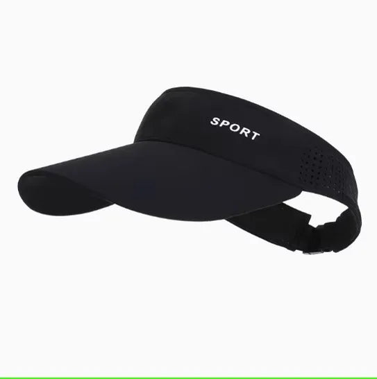 Women's Sport Sun Visor Hat, Quick-Dry Breathable Empty-Top Cap for Running Golf