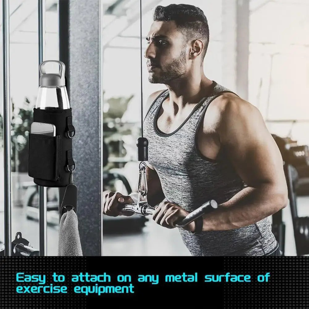 MagSafe Sports Magnetic Water Bottle Bag Gym Pouch Phone Holder Sleeve Wallet Storage for Keys Cards Fitness Yoga Accessories