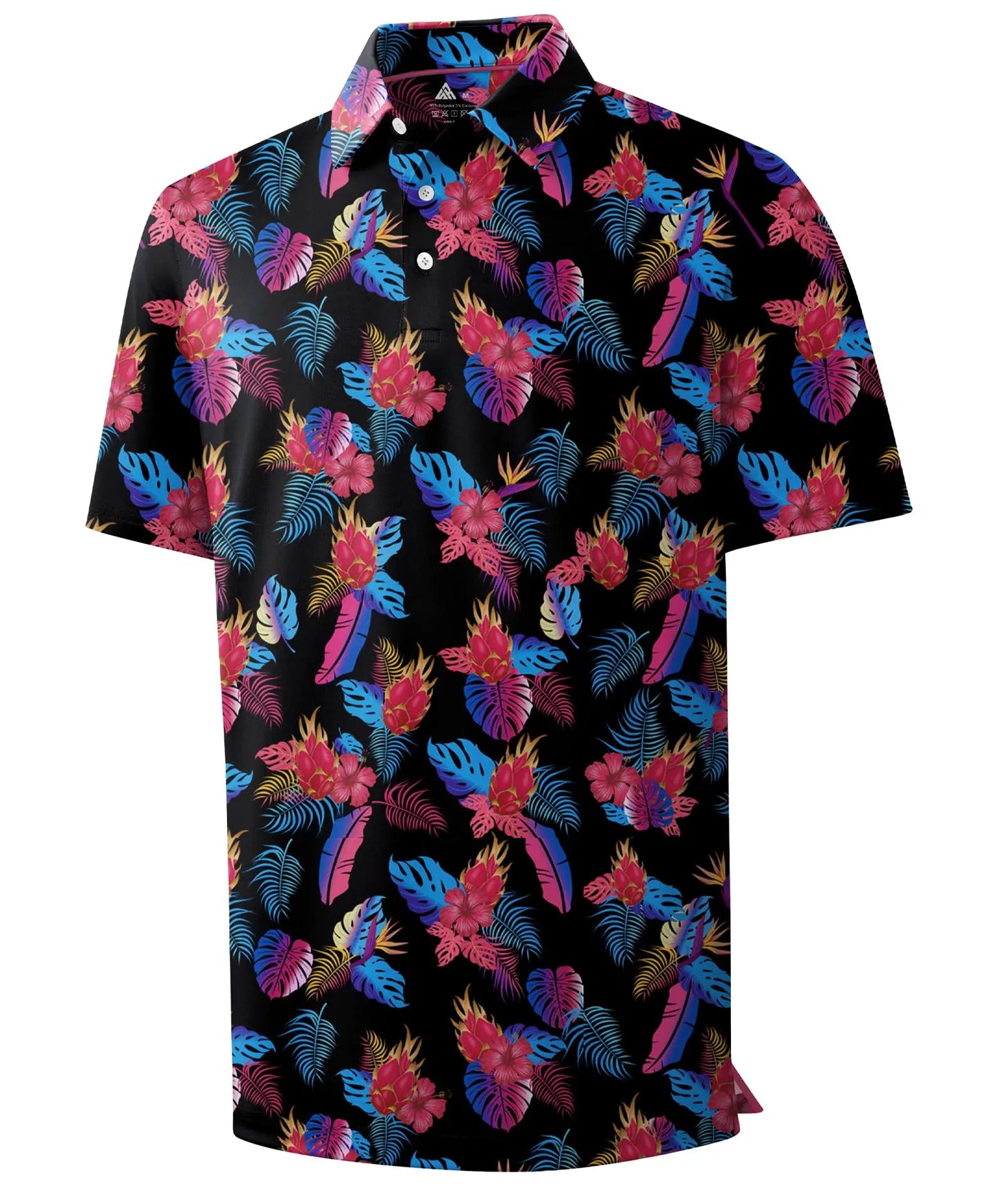 Mens Golf Shirts Short Sleeve Print Patterns Performance Moisture Wicking Polo Shirt 2026
