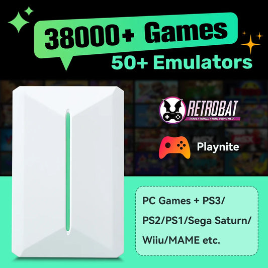 PC/Retro Game Consoles&Hard Drive For  PS3/PS2/PS1/Switch/Dreamcast/Saturn/WIIU With 38000+ Games&42 PC Games For WIN PC/Laptop